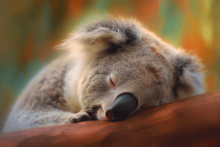 考拉沉睡卡拉马野生动物保护协会高清图片