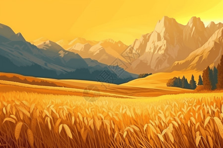 黄金的小麦黄金小麦高清图片