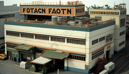 工厂车间建筑背景图片
