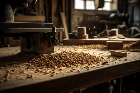 木材和锯末工业锯末高清图片