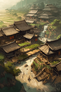 中国村庄图片