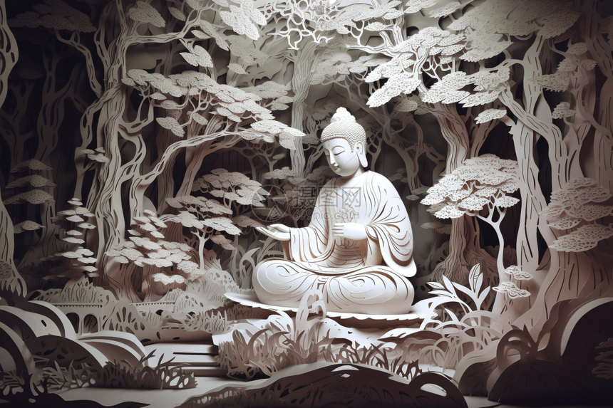 佛教纸艺图片