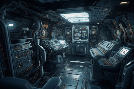 机舱驾驶室航天器的驾驶室设计图片