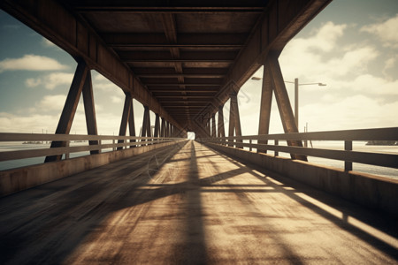 公路桥的桥面背景图片