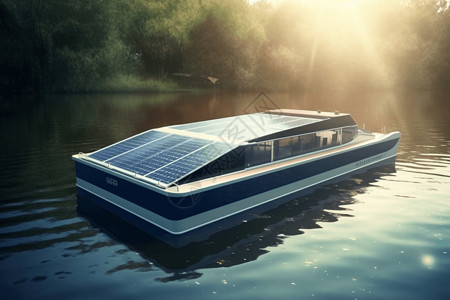 电池高清素材太阳能的船背景