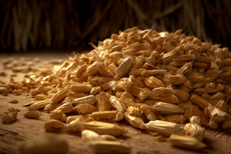 玉米棒子谷物玉米秆高清图片