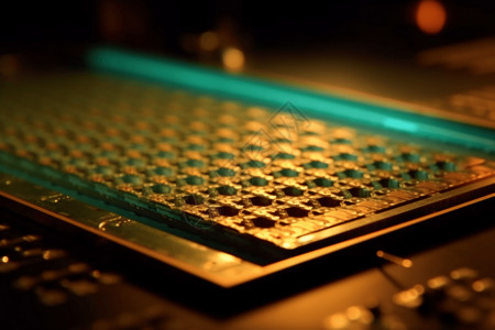 芯片高科技集成电路生产背景