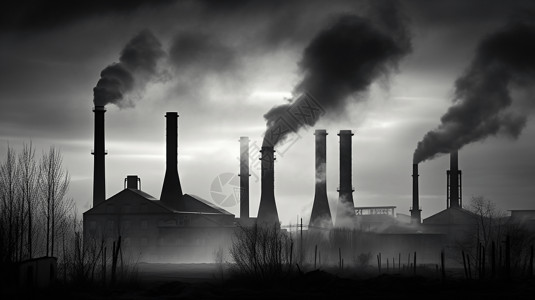 工业的污染图片