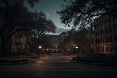 暮光之城的大学校园图片