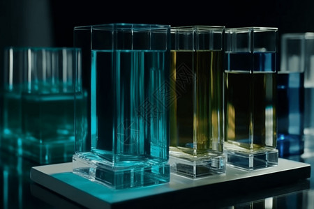 玻璃的独特流体特性背景图片