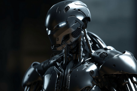 机器人保镖背景图片