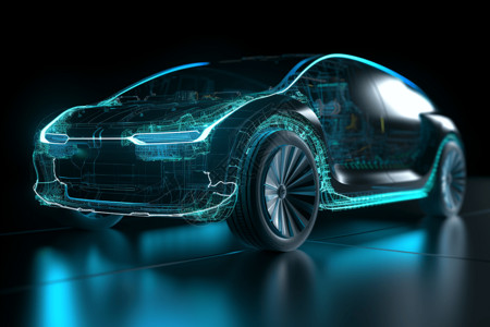 智能电源新能源电动汽车设计图片
