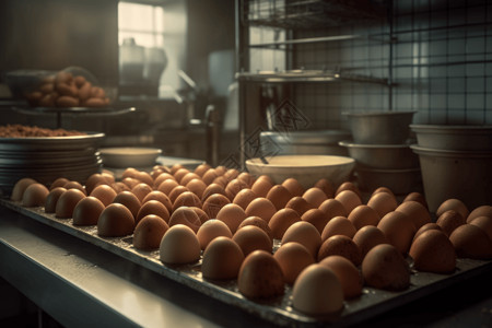 现代的鸡蛋厂高清图片