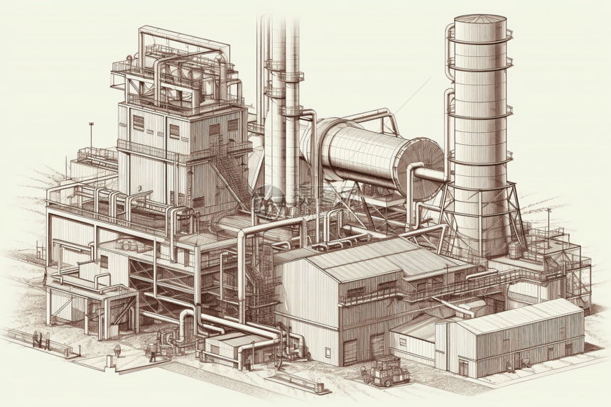 气化发电厂图片