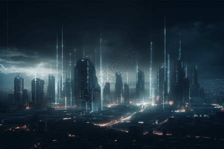 未来想象的城市图片