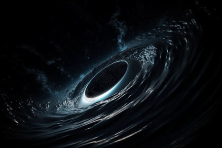 科技黑洞黑洞空间插画