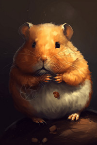 胖胖的仓鼠图片