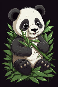 吃竹笋的熊猫图片