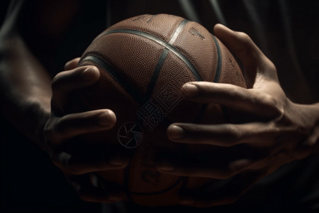 手指运动拿篮球的手背景