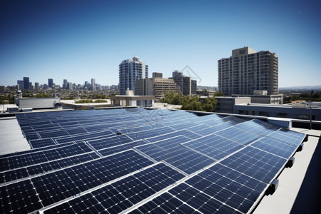 太阳能屋顶屋顶太阳能电池板安装设计图片