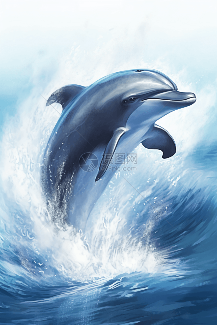 欢乐的海豚图片