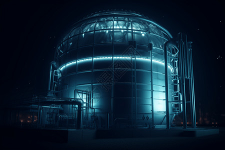 沼气棚机械化沼气生产工厂设计图片
