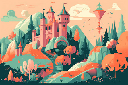 童话中的城堡图片