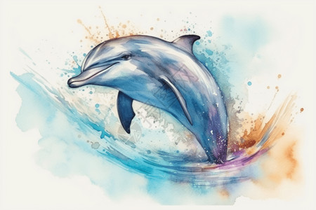 海豚在海洋里图片