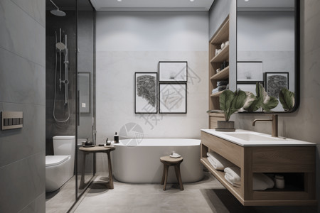 现代家居浴室图片