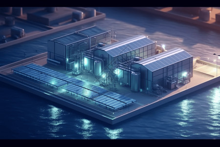 淡化色斑太阳能海水淡化厂设计图片