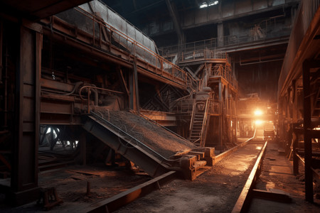 矿石加工厂图片