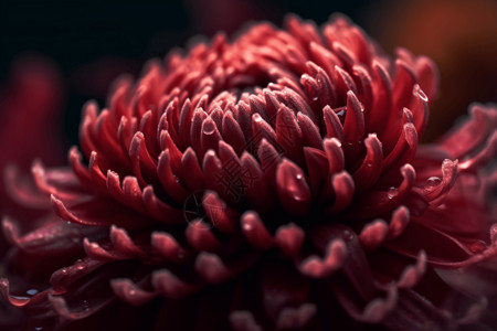 红色的菊花红色植物抽象高清图片