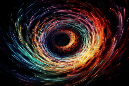 宇宙星空里的黑洞图片
