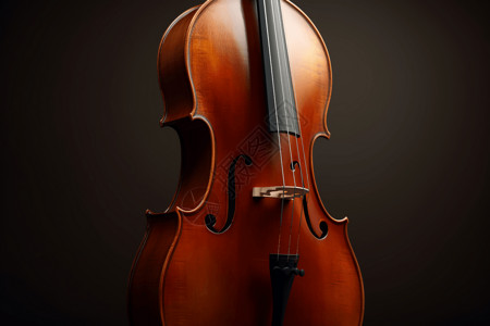 大提琴乐器特写图片