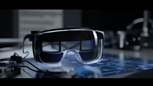 VR3D眼镜产品虚拟屏幕投影到VR眼镜上设计图片