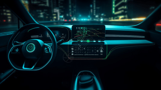 智能汽车的GPS高清图片