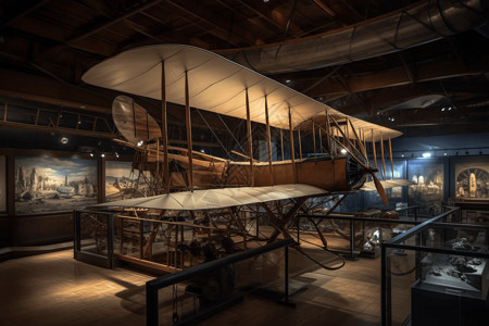 航空博物馆飞行博物馆的陈列品背景