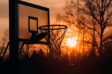 篮球架照片背景图片