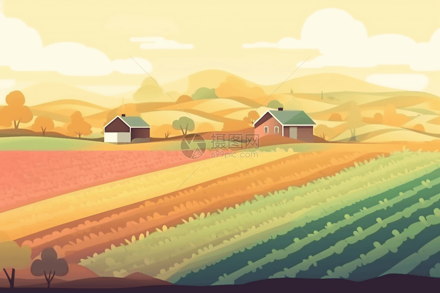 乡村现代化的农场图片