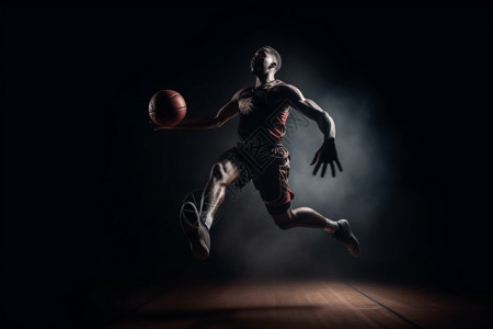 篮球运动员在空中的动作镜头图片