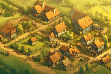 乡村的房屋图片