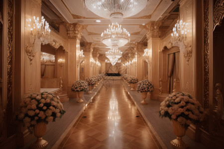 婚礼宴会大厅背景图片