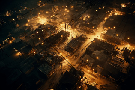 城市废墟背景图片