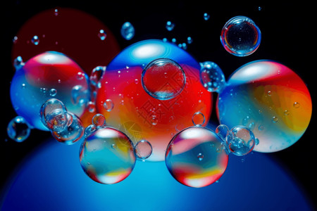彩色水泡背景图片