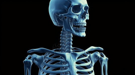 人体骨骼特写图片