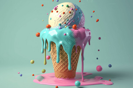 冰淇淋甜筒图片