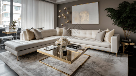米色单个沙发米色组合沙发设计图片