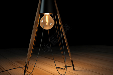 可调节现代落地灯的3D模型设计图片