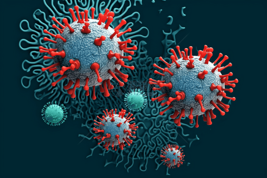 病毒3D模型渲染图概念图图片