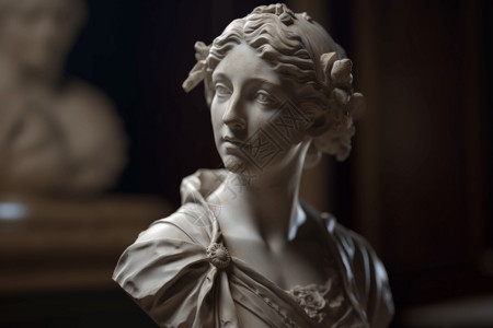 历史女性古典的雕塑设计图片